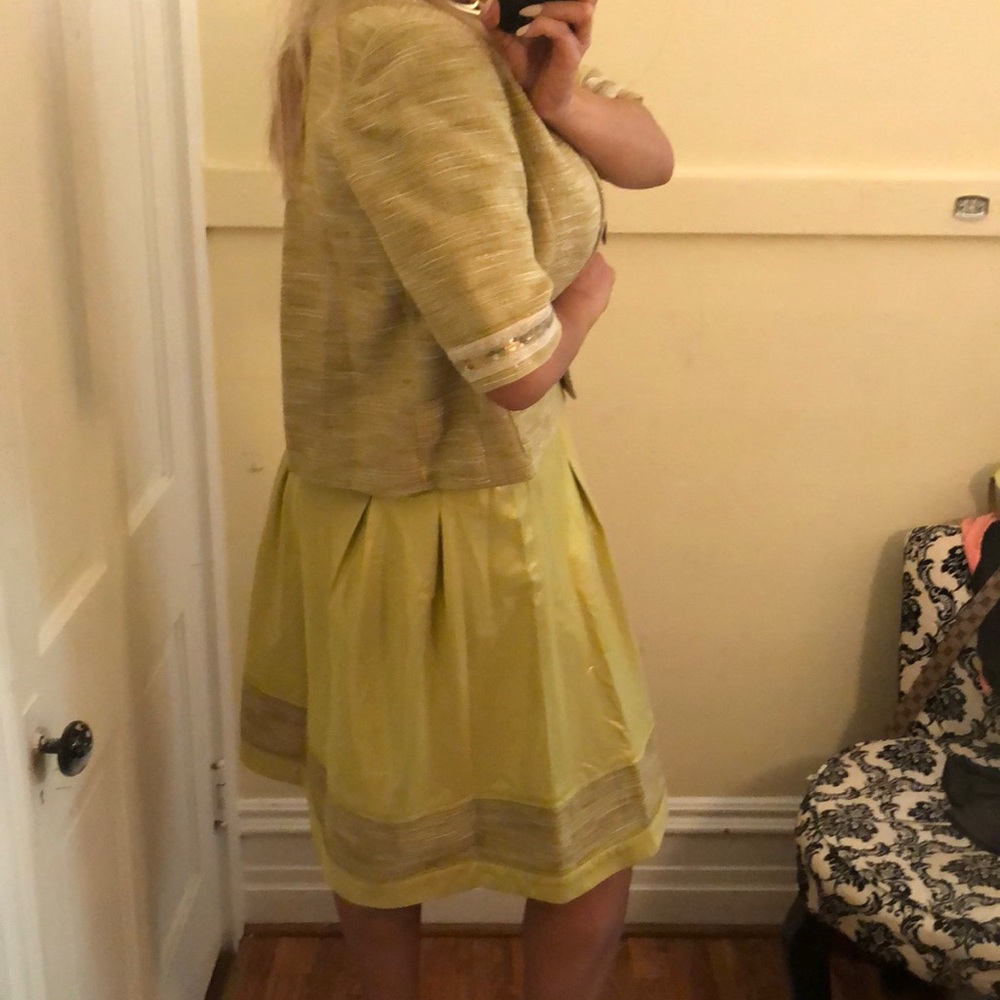 Badgley Mischka gold skirt set M - Picture 4 of 12